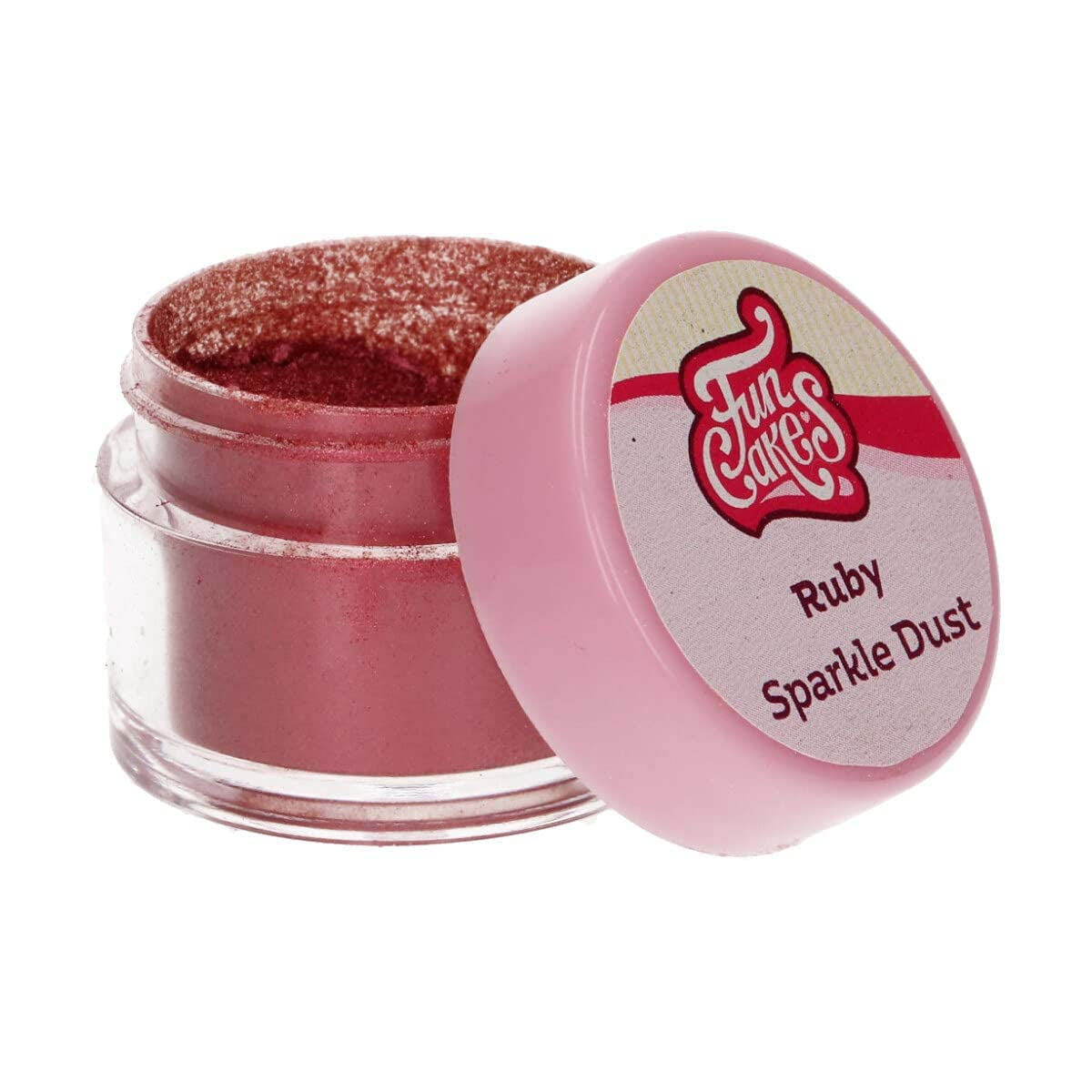 Funcakes Sparkle Dust Ruby: Foodgrade bruispoeder voor taartdecoratie, Halal gecertificeerd