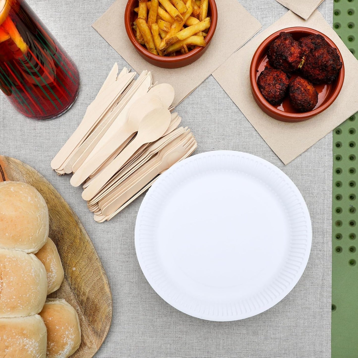 Tafelsoort | 100 stuks bulkverpakking Zacht gerecycled papier Servetten Bruin Wegwerpfeestservetten Geschikt voor dagelijks gebruik Milieuvriendelijk Kraft Ongebleekt Composteerbaar Gemaakt in de EU 2-laags 33 cm