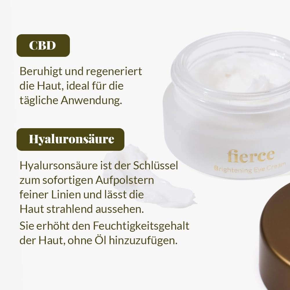 Nordic Cosmetics, Veganistische oogcrème tegen rimpels en donkere kringen met hyaluronzuur, 10ml Cosmetica en Beauty Naty Shop