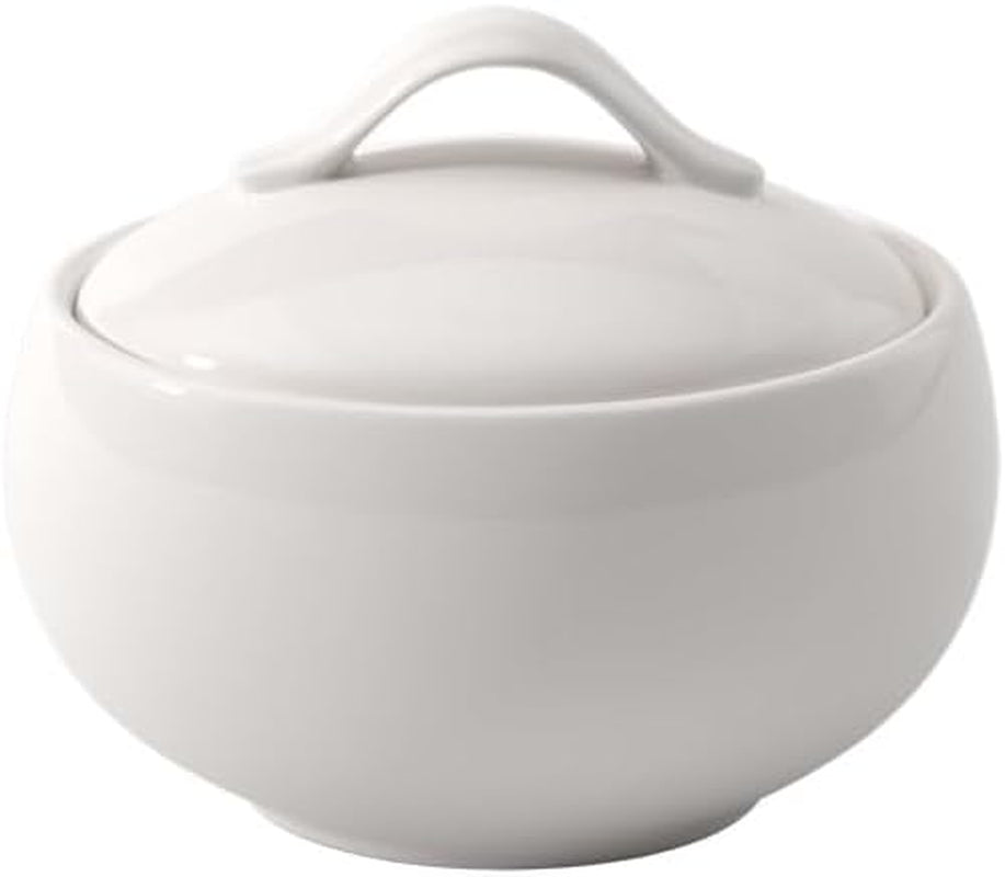 Villeroy & Boch New Cottage Basic Sugar Bowl, 450 ml, hoogte: 6,5 cm, premium porselein, wit