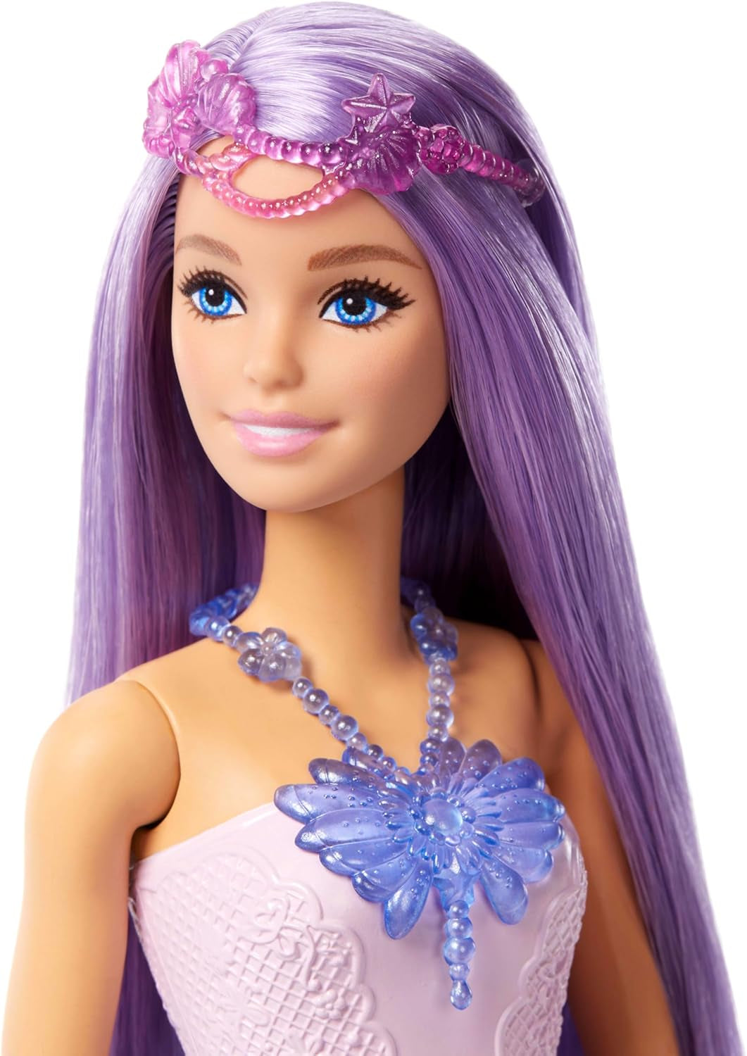Barbie 3-in-1 speelset met 8 accessoires, waaronder zeemeerminstaart, sprookjesvleugels, koninklijke kettingen, schoenen en meer voor 10+ verschillende looks, JCP74