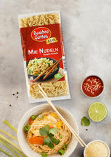 Bamboo Garden - Mie Noedels | Instantnoedels voor de Aziatische keuken | Ideaal voor wokgerechten of soepen Veganisten | Zak van 250 gram