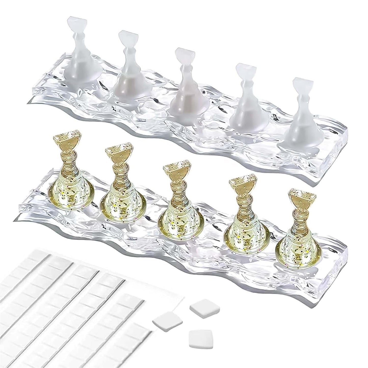 Nageldesignset - Premium trainingshand voor gelnagels, nagelaccessoires en kunstnagelset - Veelzijdige DIY-gelnagelset en nagelkunstaccessoires