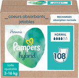 Pampers (oude versie), verpakking van 108 losse vellen absorberende middelen, standaard - 1 stuk