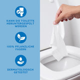 Door Amazon Zacht, nat, geurloos, fijn absorberend, ongeparfumeerd toiletpapier, 240 stuks (6 verpakkingen van 40 stuks) (voorheen merk Presto!)