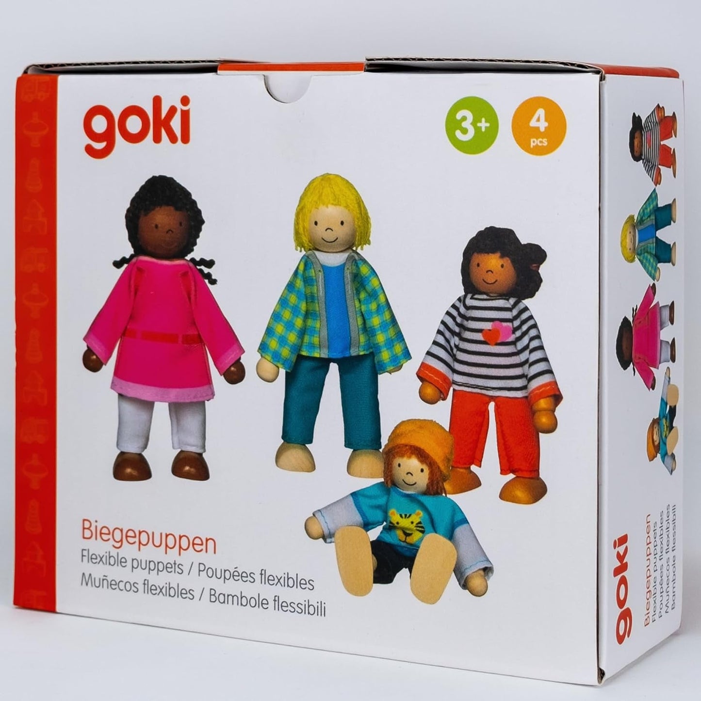 51463 - Flexibele poppen intercultureel gezin
