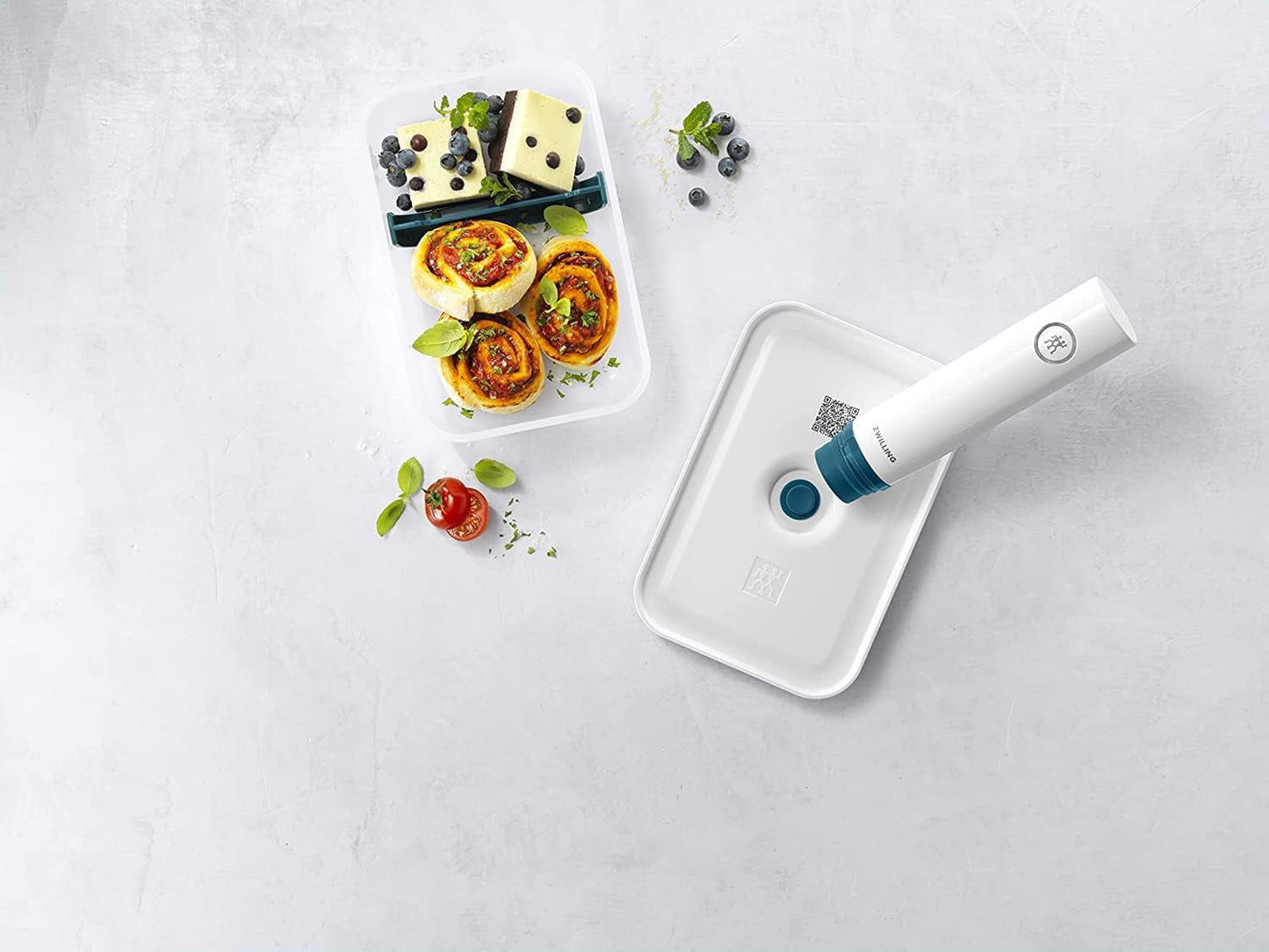 Zwilling Fresh & Save vacuüm lunchboxset / koelkastopslag, 3-delig, kunststof, semi-transparant, La Mer Voedselbewaardozen Naty Shop