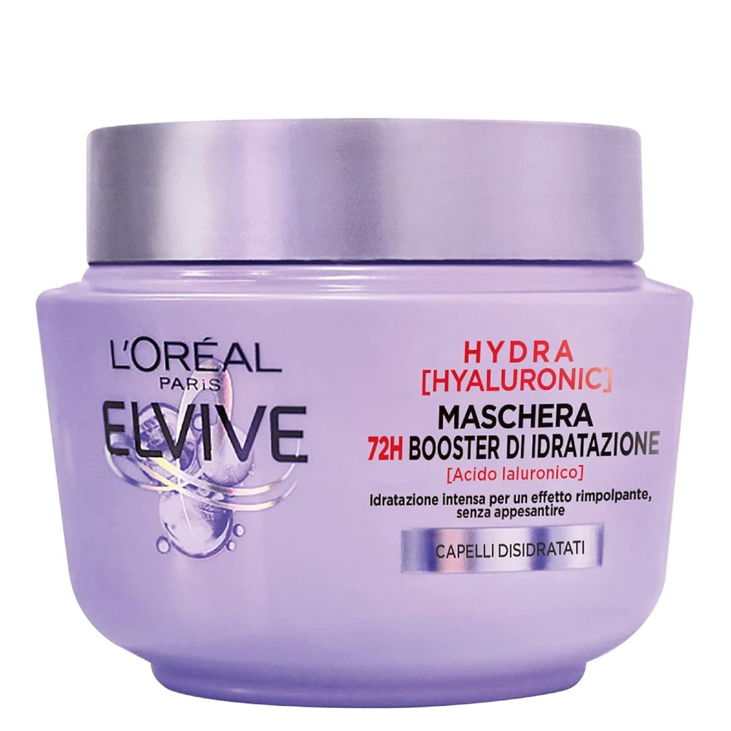 L'Or?al Paris Elvive Hydra Hyaluronic Maschera 72H Booster di Idratazione 300 ml Haarmasker Naty Shop Standaard titel