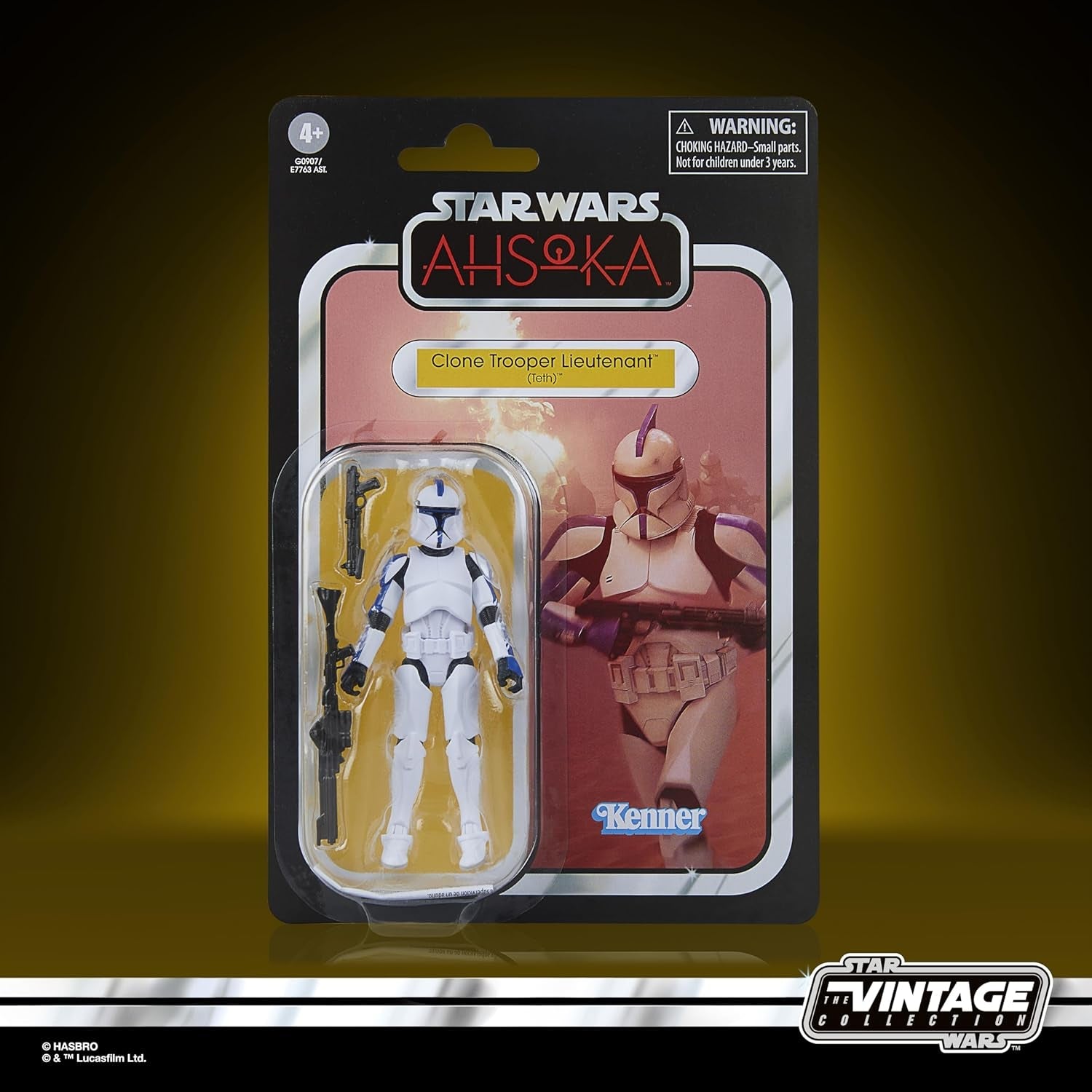 Star Wars the Vintage Collection Clone Trooper Lieutenant (Teth), Star Wars: Ahsoka-actiefiguur, 9,5 cm Actiefiguren Naty Shop