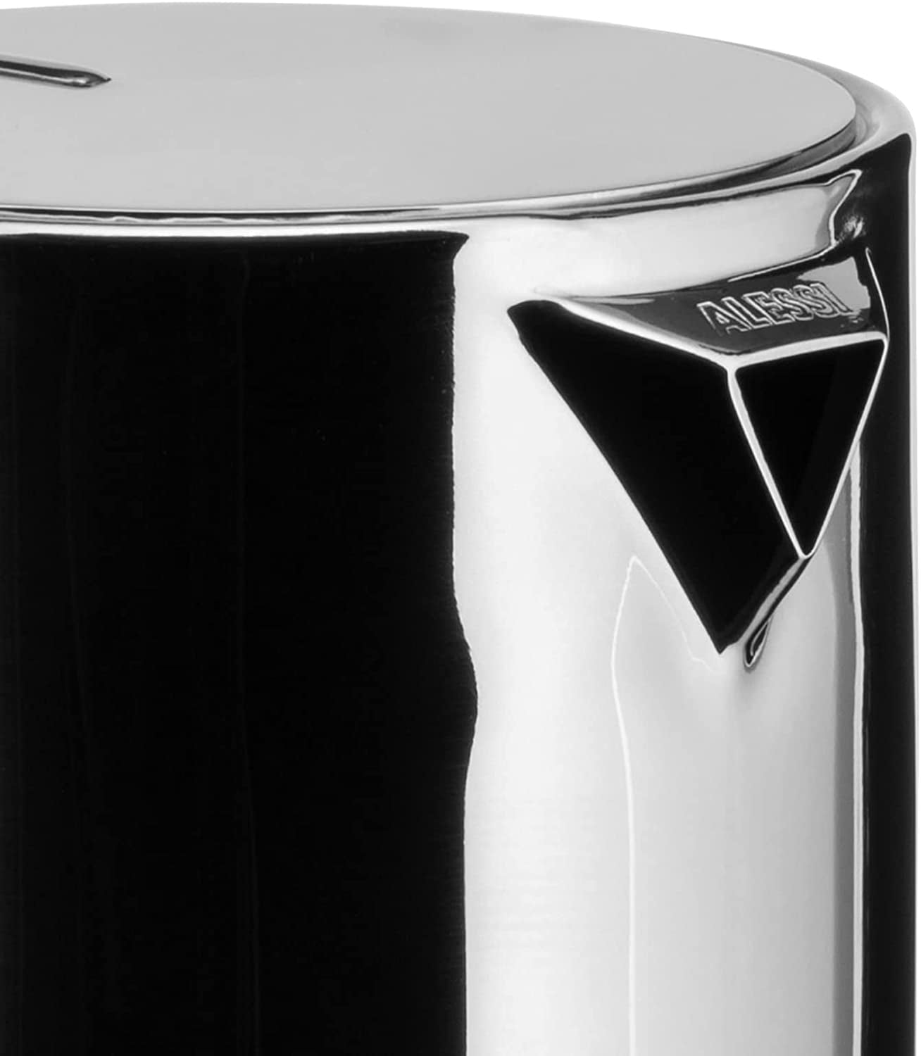 Alessi 9090/6 Espresso met 6 kopjes voor inductie, roestvrij staal, zilver, 15,5 x 13,5 x 27 cm