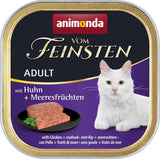 animonda Vom Feinsten Natvoer voor volwassen katten, kippenvariant, 6 x 100 g