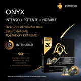 L'OR Espresso Kaffeekapseln Onyx | Intensiteit 12 | 200 compatibele Nespresso-capsules (R)* - Exclusief bij Amazon