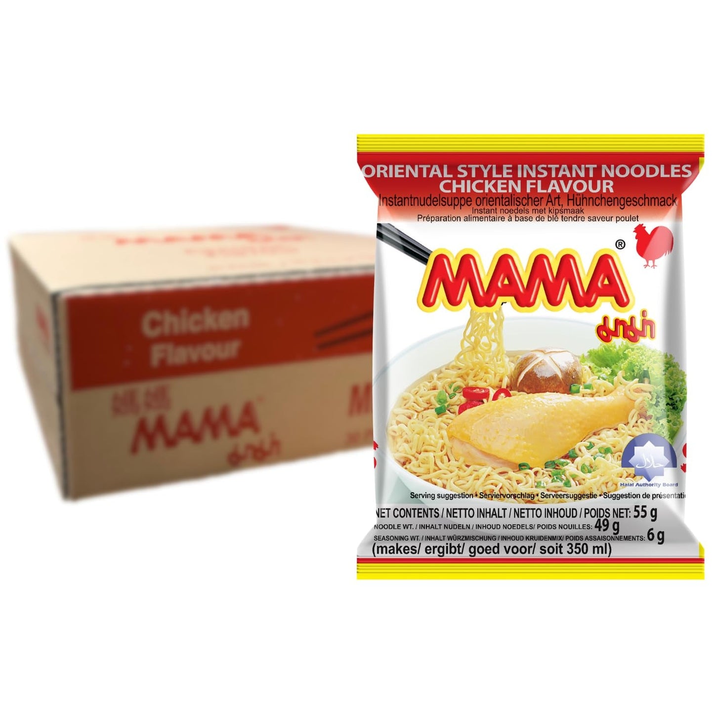 MAMA - Instantnoedels met Kip - Multiple Pack (30 X 55 GR)