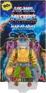Masters of the Universe Origins speelgoed, Man-At-Arms Duncan-actiefiguur uit de cartooncollectie, hoogte ca. 14 cm, held met verwijderbaar pantser en accessoires, HYD25 Actiefiguren Naty Shop