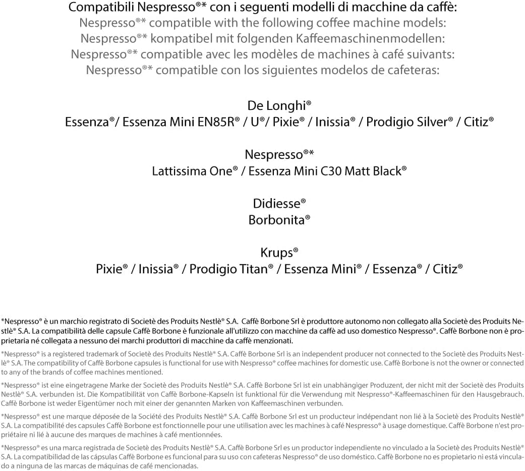 Caffè Borbone Respresso, licht koffiemengsel, 50% Weniger Kaffein als die Blue Mischung - 50 Kapseln - Compatibel met Nespresso®* Haushalts-Espressomaschinen