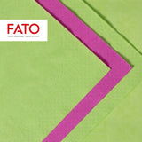, Papieren wegwerpservetten, Ideaal voor informele lunches en buffetten, Verpakking van 50 servetten, Afmeting 33X33, 4-voudig, 2-laags, Appelgroene kleur, 100% puur cellulosepapier, FSC