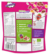 FRECHE FREUNDE Biologische ontbijtmuesli Edda's bessen knapperige mueslimix voor schoolkinderen met gevriesdroogde aardbeien Veganistisch 6-pack (6 x 280 g)