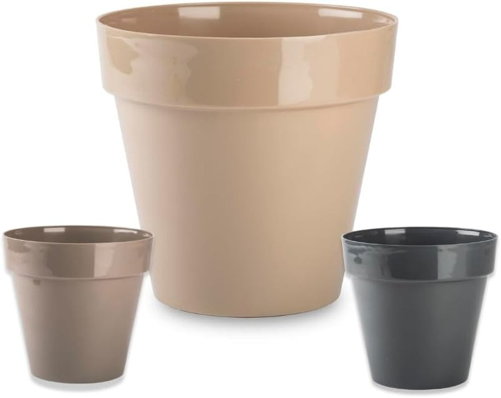 Kleine plastic pot - diameter 12 cm, licht en duurzaam, ideaal voor zaailingen, stekken en kamerplanten - willekeurige kleur, Aléatoire