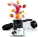 Gourmetmaxx Mr Magic Blender, Smoothie Maker met Xxl Naty Shop accessoirepakket