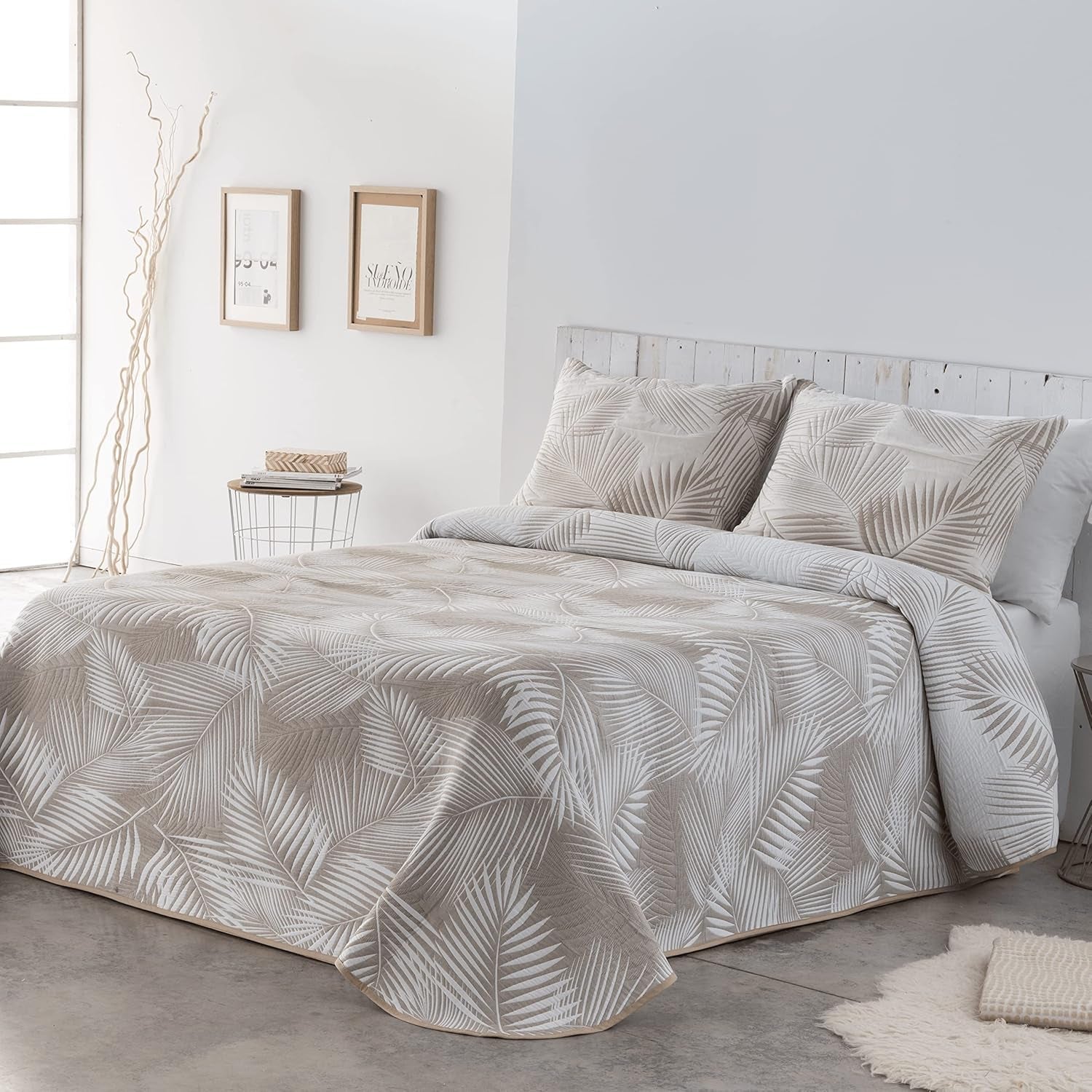 VIALMAN Sofia 30 Bouti Licht dekbed voor tweepersoonsbed | dekbedmaat 250 X 270 cm, grijs Quilts en quilts Naty Shop Porc 250 X 270 Cm