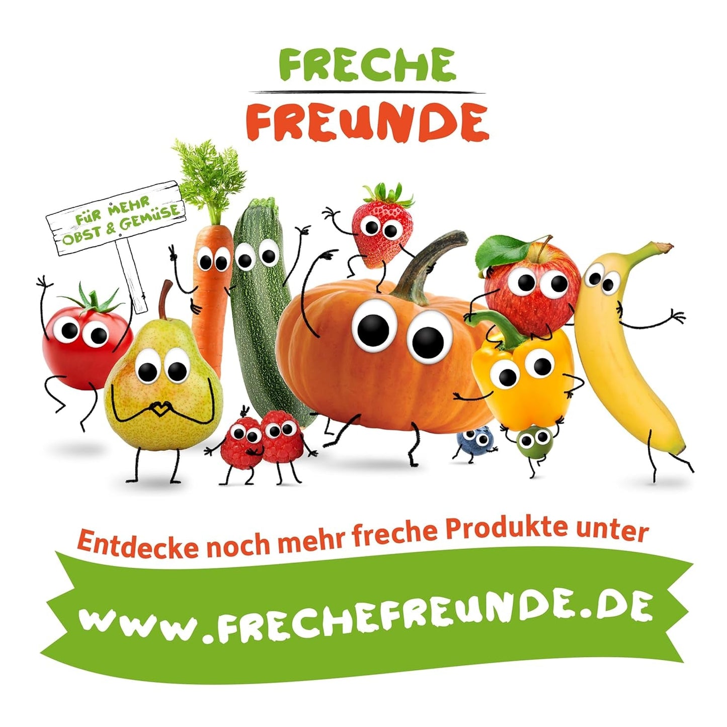 FRECHE FREUNDE Biologische fruitgelei, appel-, frambozen- en rijstlolly's, fruitige zoete snack voor kinderen, glutenvrij, veganistisch, verpakking van 20 (20 x 30 g)