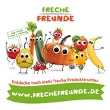 FRECHE FREUNDE Biologische fruitgelei, appel-, frambozen- en rijstlolly's, fruitige zoete snack voor kinderen, glutenvrij, veganistisch, verpakking van 20 (20 x 30 g)
