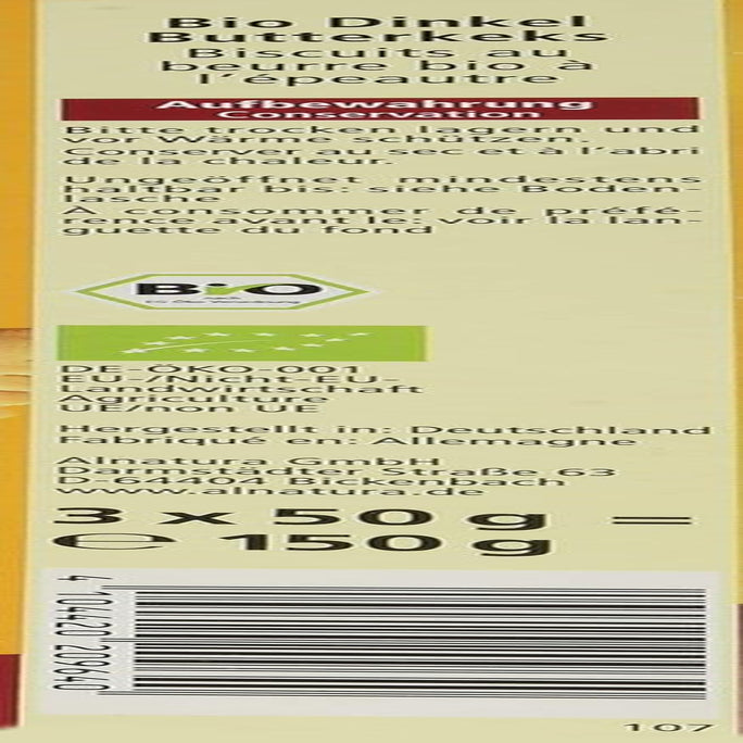 Koekjes met biologische speltboter, 150 g