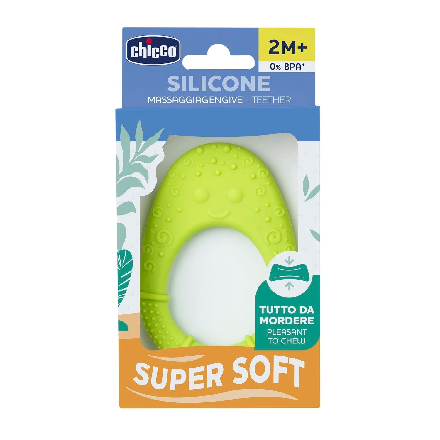 CHICCO - Zachte bijtring 2 maanden + Groen
