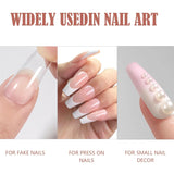 Extra sterke nagellijm - Inclusief penseel, 4 x 7 g nagelverlengingslijm, acryltiplijm en kunstnagellijm