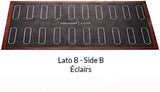 Silikomart Professionele, Micro-geperforeerde Siliconen Mat Bakken Eclair Twee Meisjes 58,3 x 38,4 cm Keuken Naty Shop