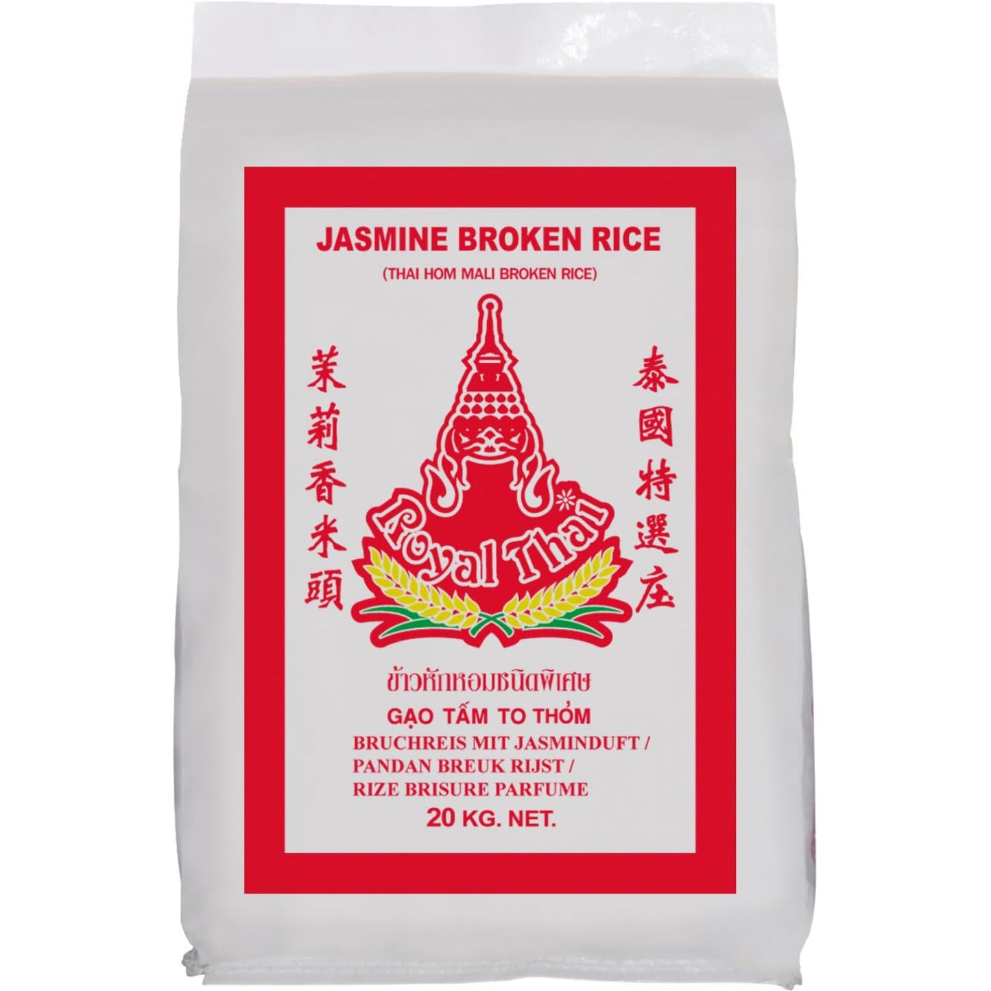 ROYAL THAI RIJST - Gebroken Jasmijnrijst - 1 x 20 kg