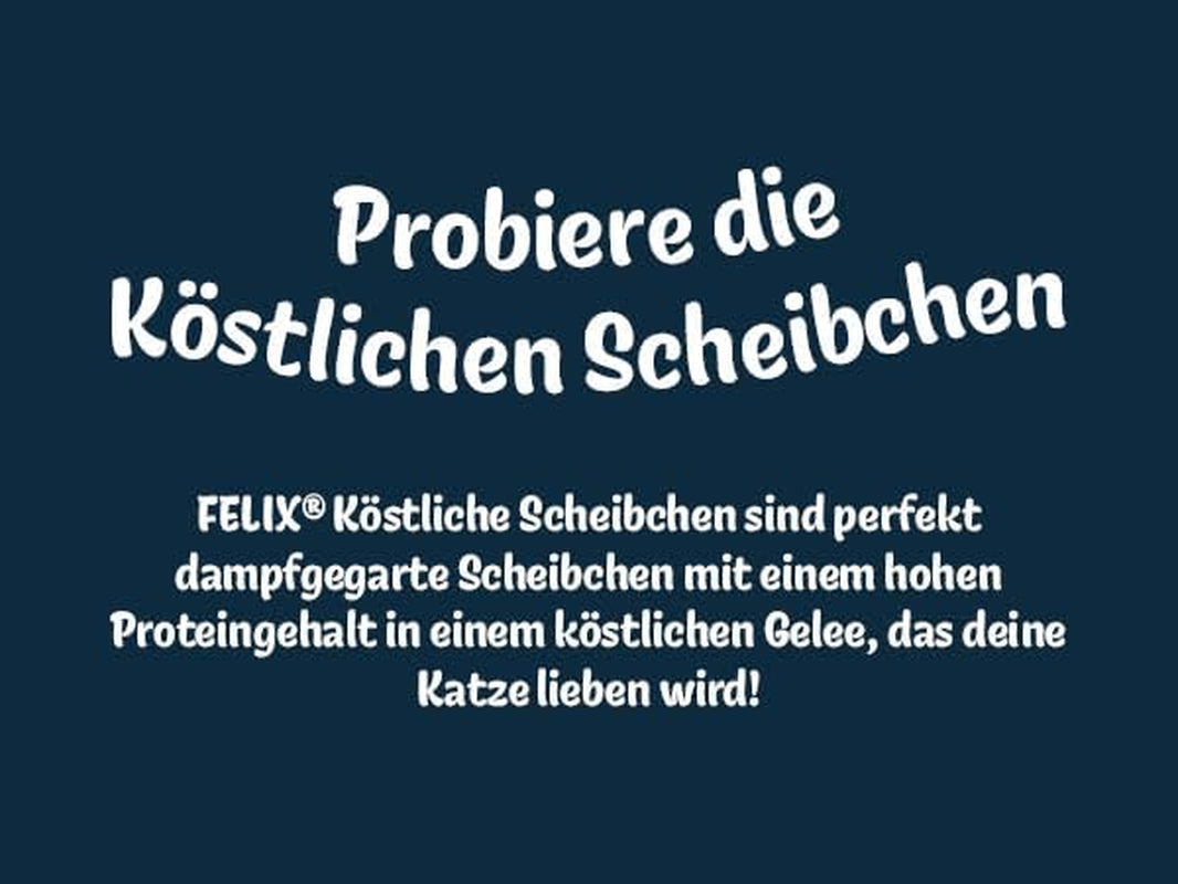 Felix Delicious Nat gesneden kattenvoer in gelei, verschillende smaken uit water, verpakking van 6 (6 x 10 zakjes van elk 80 g)