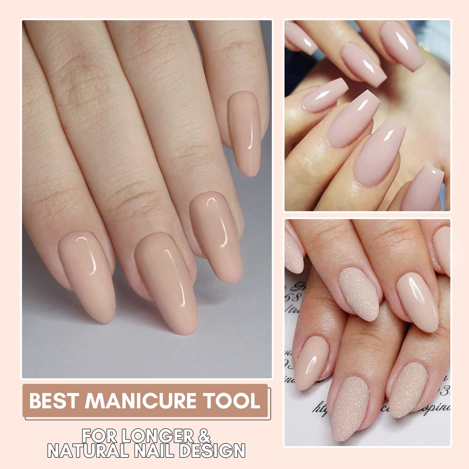 Makartt Poly nagelverlengingsgel - acrylverlengingsgel, nagelversterkende gel, nageldecoratie, 50ml (paars)