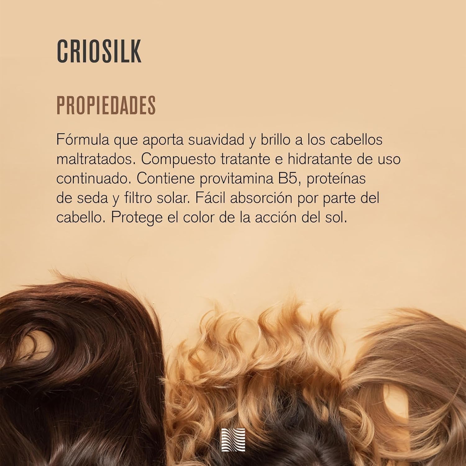 Criosilk haarconditioner, 300 ml, met provitamine B5 en zijdeproteïnen, geeft beschadigd haar soepelheid en glans, hydrateert en regenereert het haar Naty Shop haarmasker