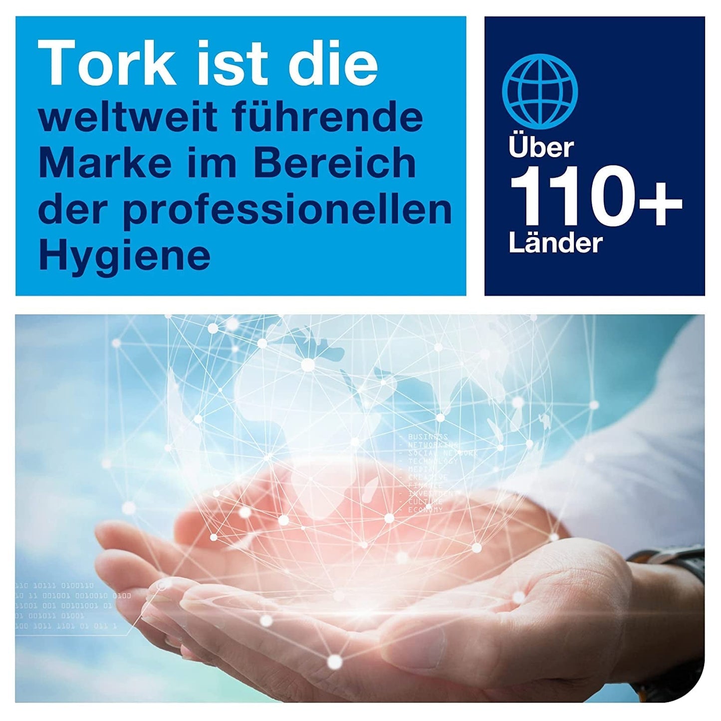 Toiletpapier Tork Jumbo Wit T1, Advanced, 2 lagen, 6 × 380 M, 472118