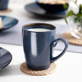 4-persoonsserviesset Vancasso BUBBLE 16-delige steengoedcombinatieset Serviesset in vintage stijl inclusief kommen, koffiekopjes, dessertborden en borden voor 4/8/12