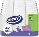 Supreme toiletpapier, 42 rollen, 3 lagen, 160 diensten per rol, Onweerstaanbare gladheid, Gemakkelijk te openen verpakking, 100% Fsc-gecertificeerd papier