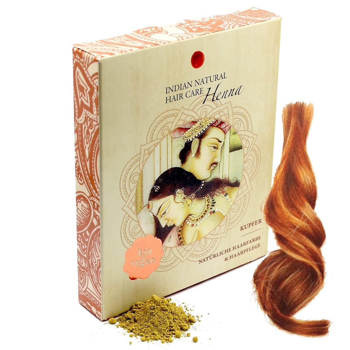 Henna - Koper - Natuurlijke haarkleuring en haarverzorging - Poeder - 200g Haarverf Naty Shop Standaard titel