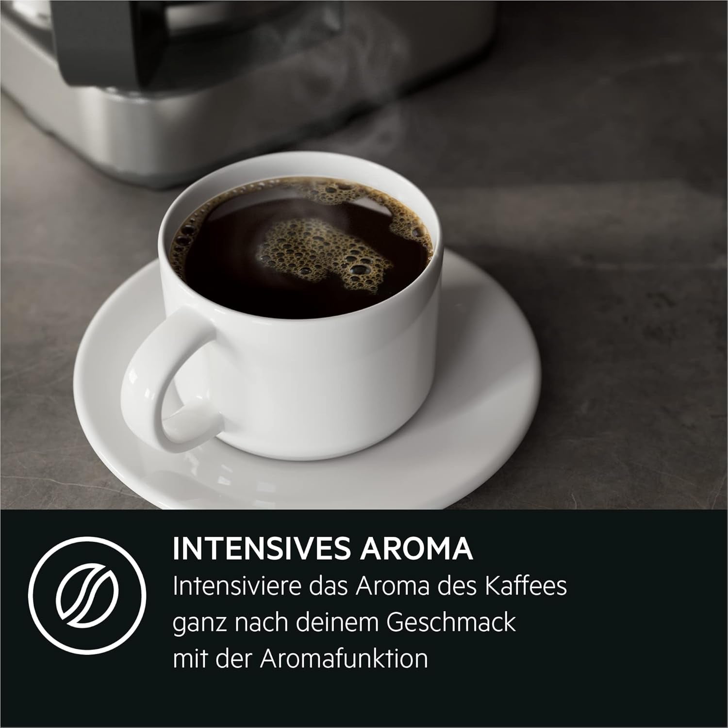 AEG Deli 5 espressomachine, 1,5 l, programmeerbare timer, warmhoudfunctie, veiligheidsstop, waterniveau-indicator, optimale dosering, antidruppelfunctie, RVS, CM5-1-6ST