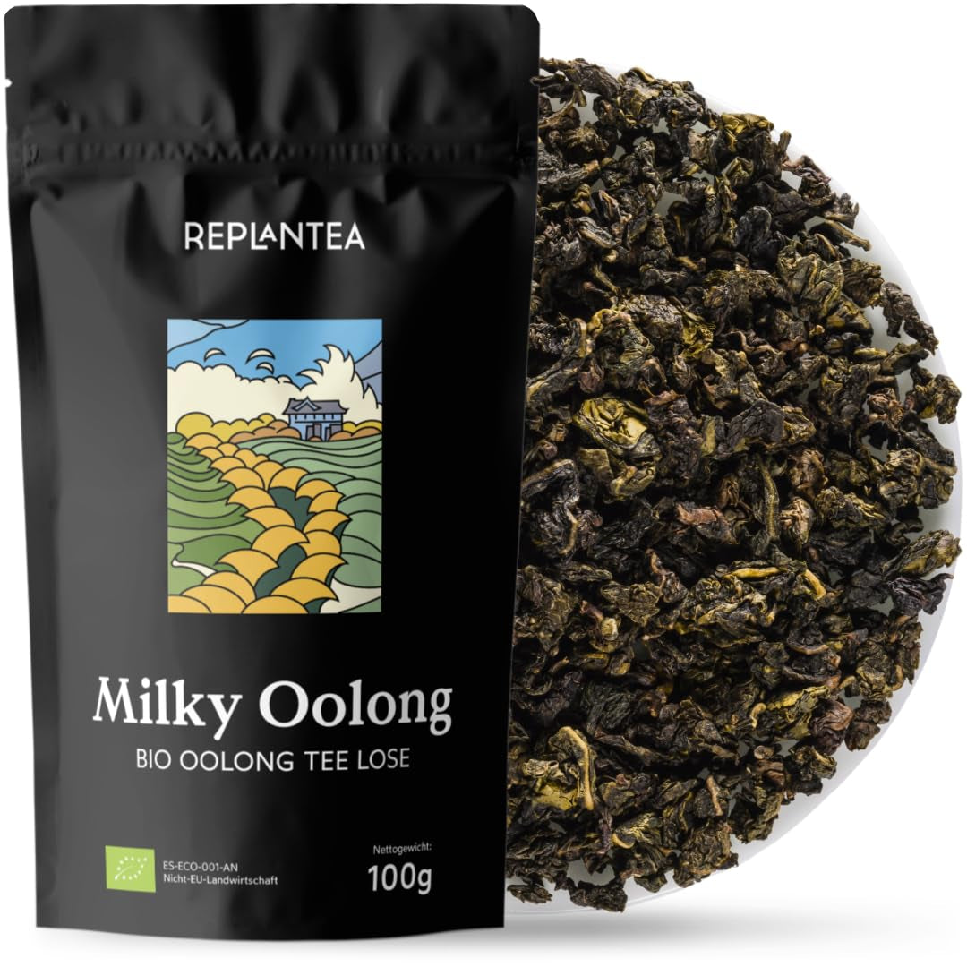 BIO Melkachtige Oolong-thee (100 g) | Premium losse Oolong thee met romige en zoete melktonen | Fijne theespecialiteit | HERPLANTEREN