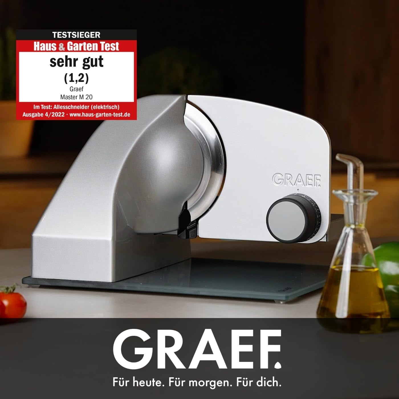 GRAEF Master M20EU Multi Slicer in roestvrij staal, zilver Shredders en Slicers Naty Shop