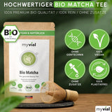 Biologisch Matcha Thee Premium Poeder 100g Hoogste Kwaliteit Groene Thee uit Japan Kagoshima - Perfect voor Smoothie Matcha Latte Japanse Groene Thee Veganistisch Geen Additieven Plastic Gratis Verpakking