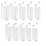 TRIXES 500 stuks gelnageltips Franse nagels Heldere acryltips voor doe-het-zelf-manicure 10 verschillende ontwerpen