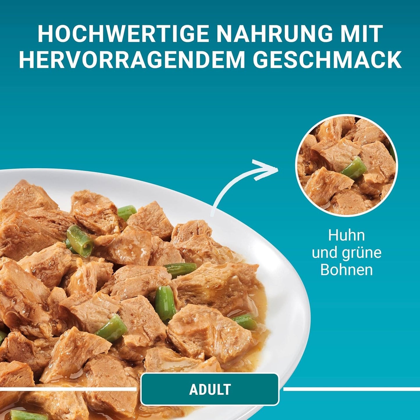 PURINA ONE Adult natvoer voor katten, malse stukjes in kippensaus, verpakking van 26 (26 x 85 g)