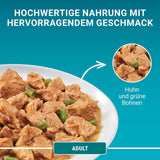PURINA ONE Adult natvoer voor katten, malse stukjes in kippensaus, verpakking van 26 (26 x 85 g)