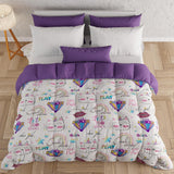 PETTI Artigiani Italiani - Winterquilt, Winterquilt, Doubleface, Monocolor en digitaal printen, 100% hypoallergene microvezel, Made in Italy Quilts en quilts Naty Shop