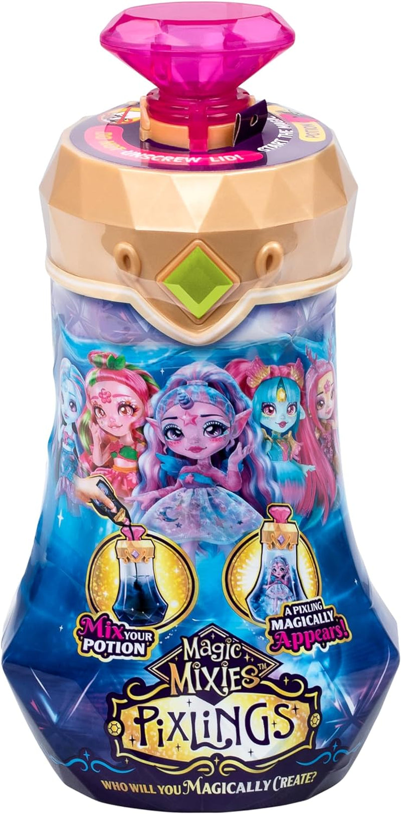 Pixlings Faye Deer Doll: De magische onthulling van de prachtige en gedetailleerde Pixlings-pop van 16,5 cm in een fles met magische drankjes