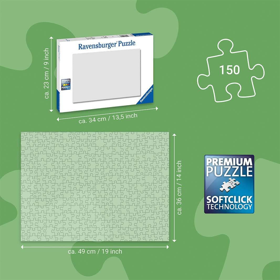 Ravensburger kinderpuzzel 13411 - Zeedieren op het koraalrif - Waarom? Waarom? Waarom? Puzzel 150 stukjes XXL + kennisposter, voor kinderen vanaf 7 jaar Puzzel Naty Shop