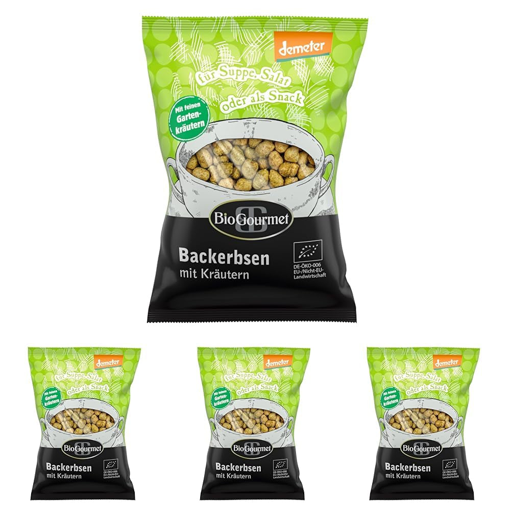 BioGourmet croutons met kruiden, voor soep, salade of als tussendoortje, biologisch, Demeter, 100g