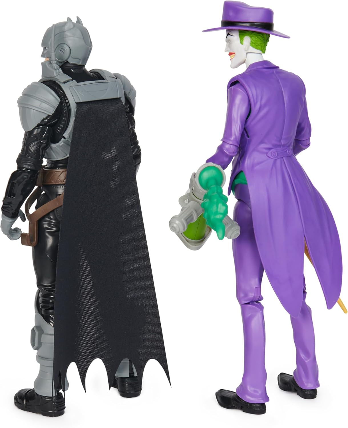 DC Batman Adventures Batman Vs the Joker actiefigurenset, 30 cm - 2 volledig beweegbare figuren met 12 versnellingen voor spannend rollenspel, speelgoed voor 4+ kinderen Actiefiguren Naty Shop